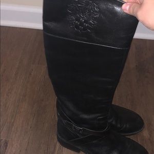 Vince Camuto Black Leather Boots Women 7